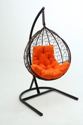 Подвесное кресло Бароло (коричневый/оранжевый) в Александровском - alexsandrovskoe.mebel-74.com | фото