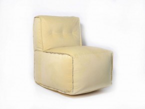Прямое модульное бескаркасное кресло Комфорт (Желтый велюр) в Александровском - alexsandrovskoe.mebel-74.com | фото