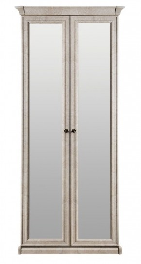 Шкаф 2-х створчатый с Зеркалом Афина (крем корень) в Александровском - alexsandrovskoe.mebel-74.com | фото