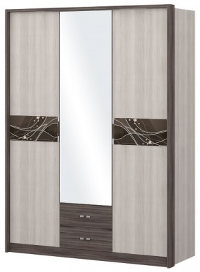 Шкаф 3-х дверный с зеркалом Шк68.2 МС Николь в Александровском - alexsandrovskoe.mebel-74.com | фото