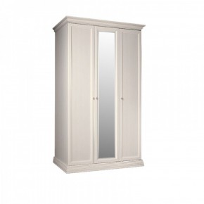 Шкаф 3-х дверный для платья и белья (1 зеркало) Амели штрих-лак (АМШ1/3) в Александровском - alexsandrovskoe.mebel-74.com | фото