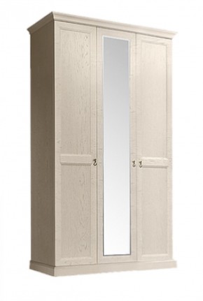 Шкаф 3-х дверный (с зеркалом) для платья и белья Венеция дуб седан (ВНШ1/3) в Александровском - alexsandrovskoe.mebel-74.com | фото