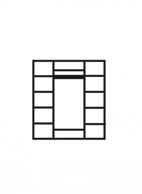 Шкаф 4-х дверный (2 зеркала) для платья и белья Венеция дуб седан (ВНШ1/4) в Александровском - alexsandrovskoe.mebel-74.com | фото
