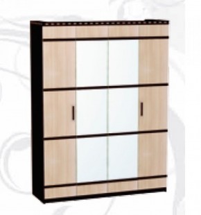 Шкаф 4-х дверный для одежды и белья "Ольга-13" в Александровском - alexsandrovskoe.mebel-74.com | фото