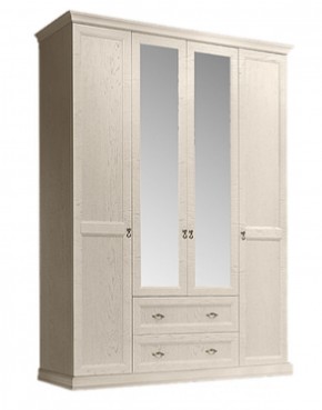 Шкаф 4-х дверный (с зеркалами) для платья и белья с выдвижными ящиками Венеция дуб седан (ВНШ1/41) в Александровском - alexsandrovskoe.mebel-74.com | фото
