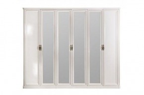 Шкаф 6-ти ств (2+2+2) с зеркалами Натали (комплект) в Александровском - alexsandrovskoe.mebel-74.com | фото