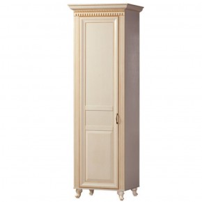 Шкаф для одежды 1-дверный №472 Марлен Кремовый белый в Александровском - alexsandrovskoe.mebel-74.com | фото