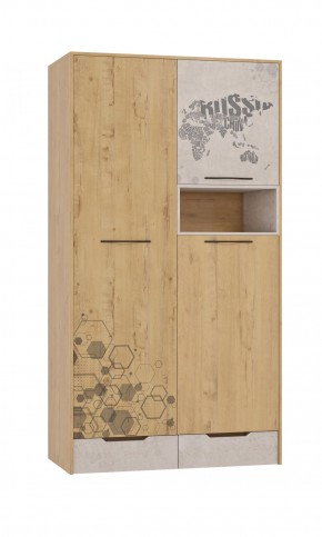 Шкаф для одежды 3 двери и 2 ящика Шк134.0 ДС Стэнфорд в Александровском - alexsandrovskoe.mebel-74.com | фото
