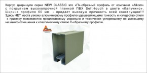 Шкаф-купе 1700 серии NEW CLASSIC K6Z+K6+B2+PL3 (2 ящика+2 штанги) профиль «Капучино» в Александровском - alexsandrovskoe.mebel-74.com | фото