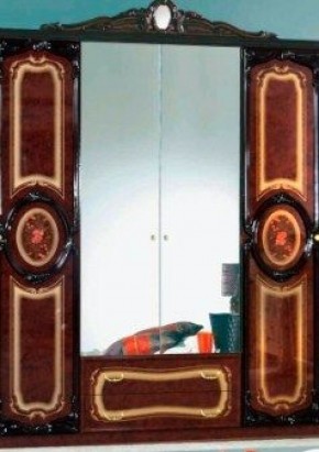 Спальный гарнитур Роза (модульная) могано в Александровском - alexsandrovskoe.mebel-74.com | фото
