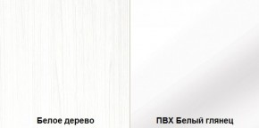 Стенка Румба арт. 03.272 (Белое дерево/Белый глянец) Шкаф комбинированный в Александровском - alexsandrovskoe.mebel-74.com | фото