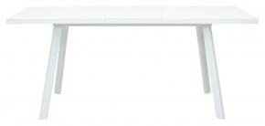 Стол ФИН 120 Белый, стекло/ Белый каркас М-City в Александровском - alexsandrovskoe.mebel-74.com | фото