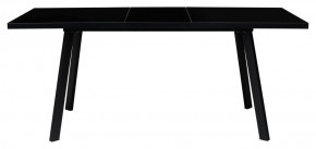 Стол ФИН 120 Черный, стекло/ Черный каркас М-City в Александровском - alexsandrovskoe.mebel-74.com | фото