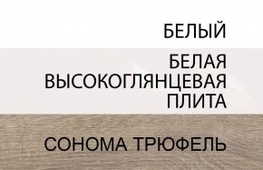 Стол письменный /TYP 80, LINATE ,цвет белый/сонома трюфель в Александровском - alexsandrovskoe.mebel-74.com | фото