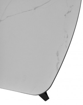 Стол RASMUS 160 TL-45 Белый мрамор, испанская керамика / черный каркас, ®DISAUR в Александровском - alexsandrovskoe.mebel-74.com | фото