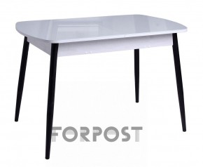 Стол раздвижной со стеклянной столешницей (BLACK, WHITE) в Александровском - alexsandrovskoe.mebel-74.com | фото