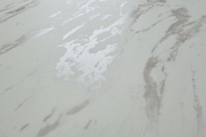 Стол RIETI 200 KL-99 Белый мрамор матовый, итальянская керамика / черный каркас, ®DISAUR в Александровском - alexsandrovskoe.mebel-74.com | фото