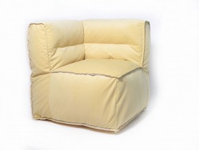 Угловое модульное бескаркасное кресло Комфорт (Желтый велюр) в Александровском - alexsandrovskoe.mebel-74.com | фото