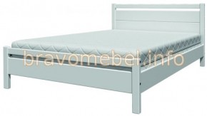 ВЕРОНИКА-1 Кровать из массива 900 (Белый Античный) в Александровском - alexsandrovskoe.mebel-74.com | фото