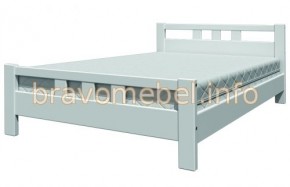 ВЕРОНИКА-2 Кровать из массива 900 (Белый античный) в Александровском - alexsandrovskoe.mebel-74.com | фото