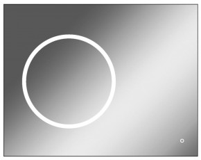 Зеркало Eclipse 90 black с подсветкой Sansa (SE1031Z) в Александровском - alexsandrovskoe.mebel-74.com | фото
